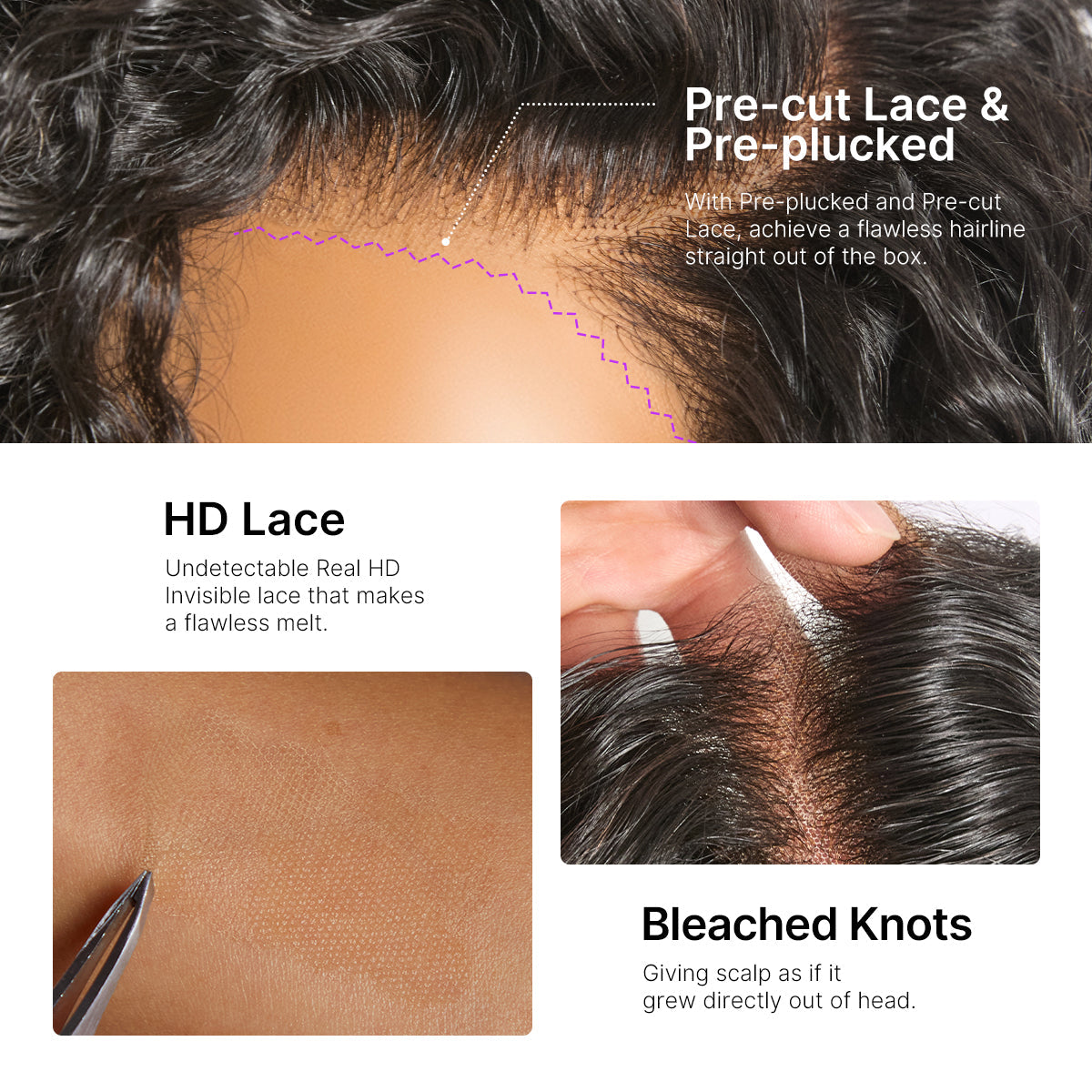 ✨Mature Bouncy Curl C-Part Glueless HD Lace Wig