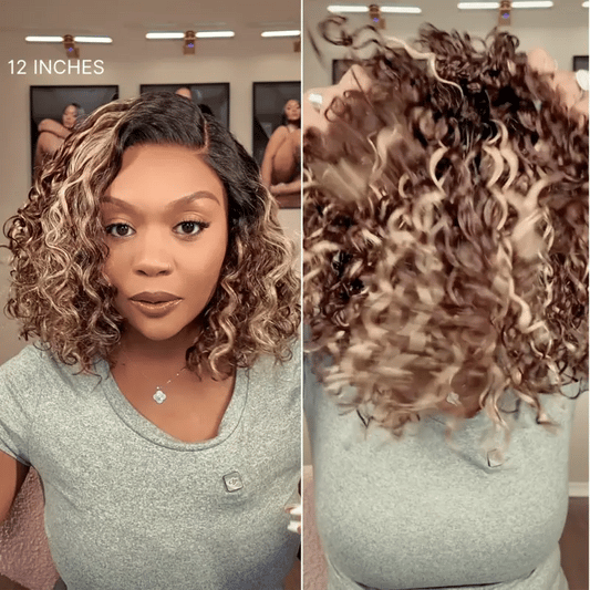 Limited 50% OFF Today — Ready-to-Wear Glueless Curly Bob Wig for an Instant Everyday Glam Look!✨