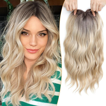 ✨Lightweight Human Hair Topper for Thinning Hair 💁‍♀️ Instantly Fuller, 🌿Natural-Looking Volume Without Heavy Wigs — 🔥40% OFF Today Only!
