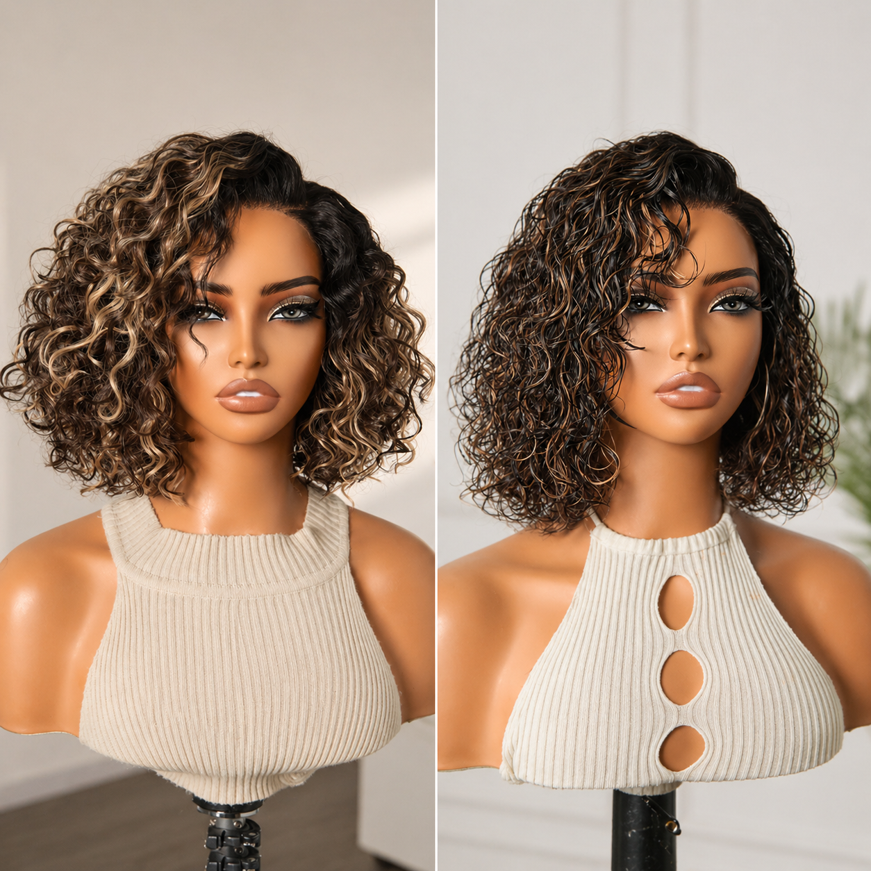 🔥50% OFF Today Only — Ready-to-Wear Glueless Curly Bob Wig for an Instant Everyday Glam Look!✨