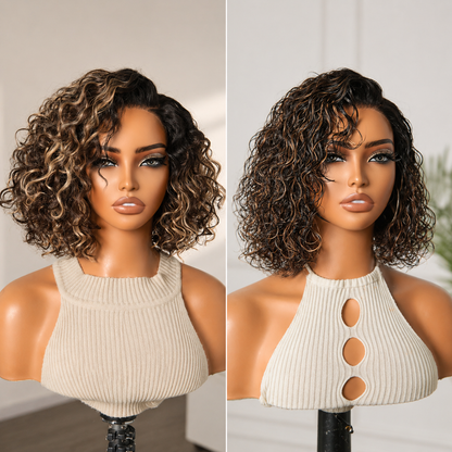 🔥50% OFF Today Only — Ready-to-Wear Glueless Curly Bob Wig for an Instant Everyday Glam Look!✨