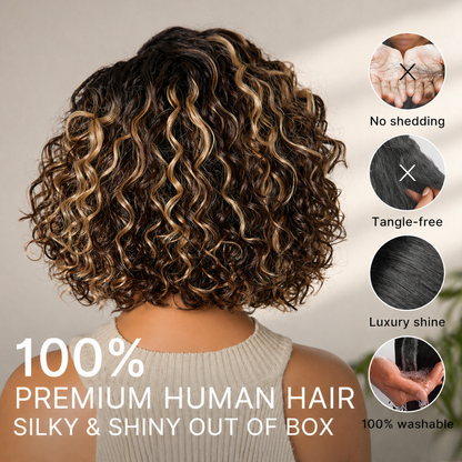 🔥50% OFF Today Only — Ready-to-Wear Glueless Curly Bob Wig for an Instant Everyday Glam Look!✨