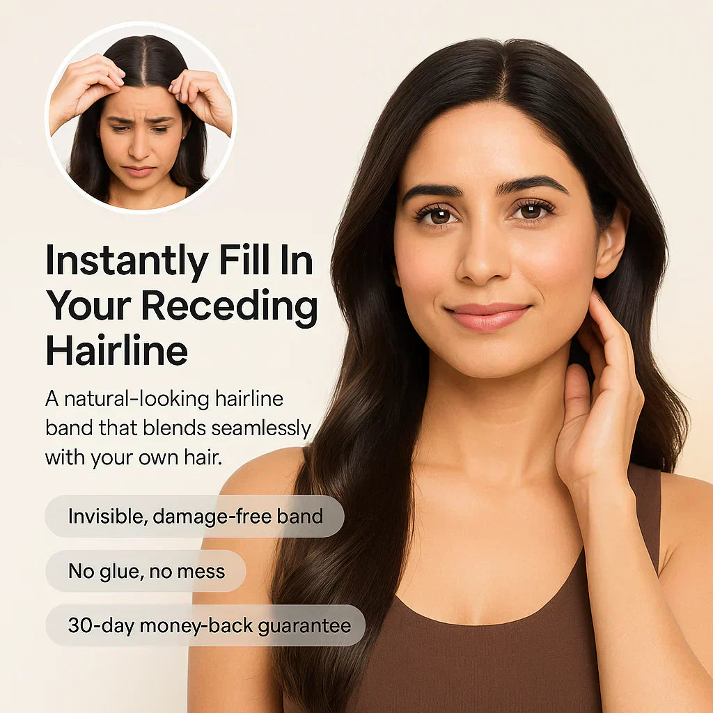 ✨Today 70% Off!❤️ Natural Hairline Topper – Real Human Hair, Lightweight & Invisible