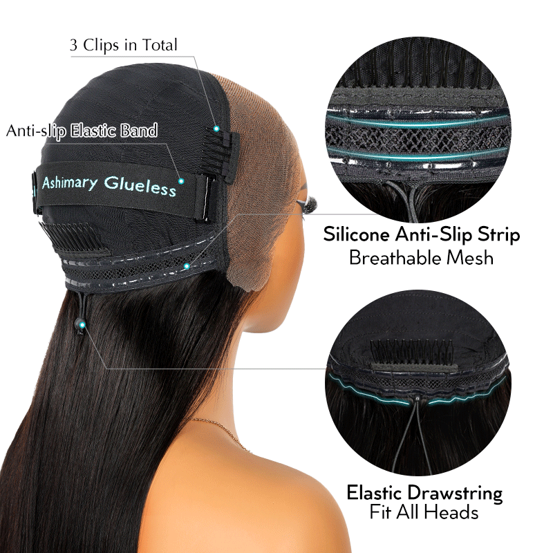 Transparent lace wavy wig, ready to wear