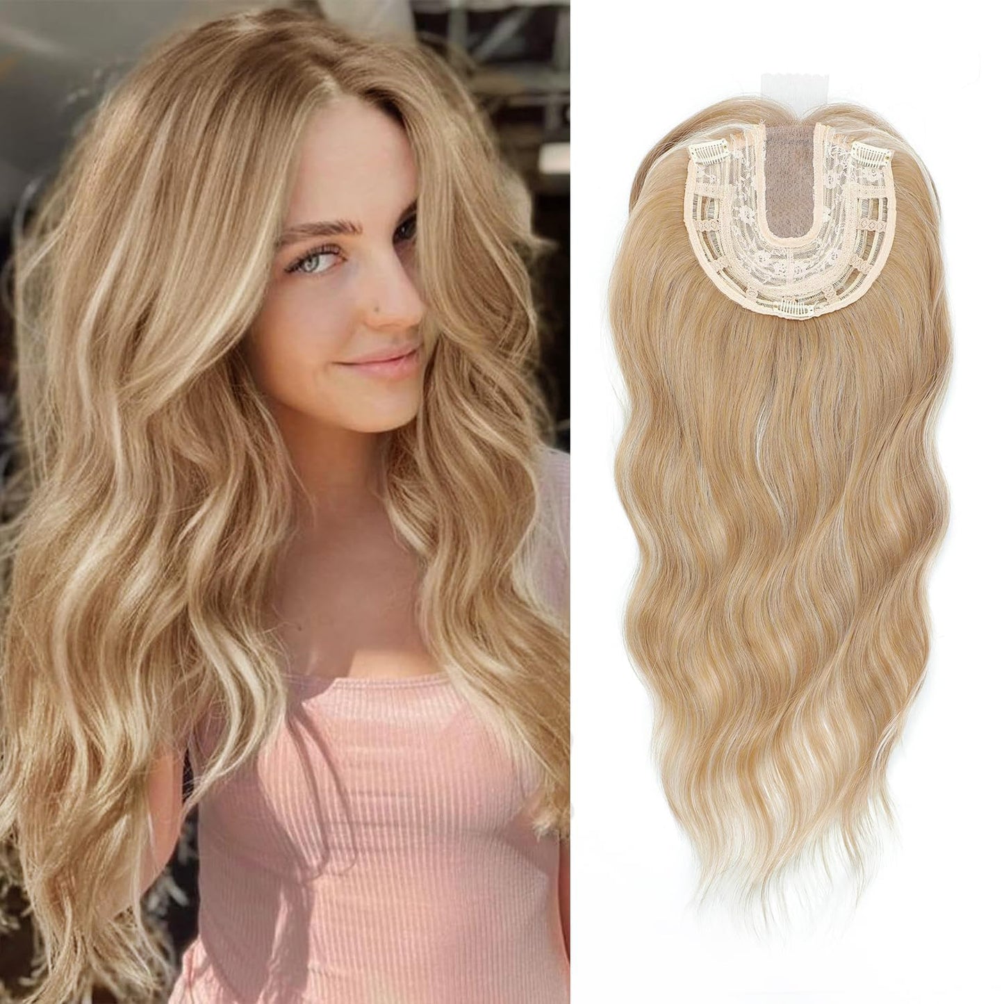 ✨Lightweight Human Hair Topper for Thinning Hair 💁‍♀️ Instantly Fuller, 🌿Natural-Looking Volume Without Heavy Wigs — 🔥40% OFF Today Only!