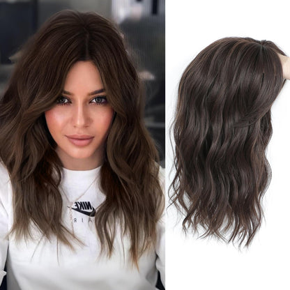 ✨Lightweight Human Hair Topper for Thinning Hair 💁‍♀️ Instantly Fuller, 🌿Natural-Looking Volume Without Heavy Wigs — 🔥40% OFF Today Only!