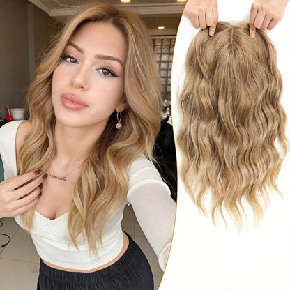 ✨Lightweight Human Hair Topper for Thinning Hair 💁‍♀️ Instantly Fuller, 🌿Natural-Looking Volume Without Heavy Wigs — 🔥40% OFF Today Only!
