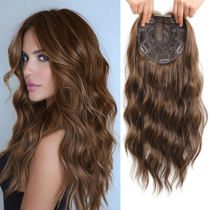 ✨Lightweight Human Hair Topper for Thinning Hair 💁‍♀️ Instantly Fuller, 🌿Natural-Looking Volume Without Heavy Wigs — 🔥40% OFF Today Only!