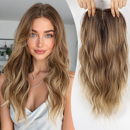 ✨Lightweight Human Hair Topper for Thinning Hair 💁‍♀️ Instantly Fuller, 🌿Natural-Looking Volume Without Heavy Wigs — 🔥40% OFF Today Only!